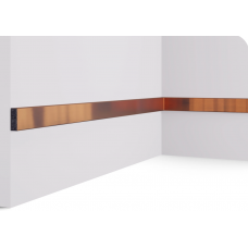 Рейка декоративная МЕДЬ КРАСНАЯ RX010-056